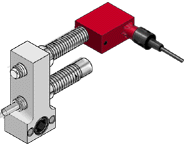 sensing switch and stop screw combination shown with shock absorber